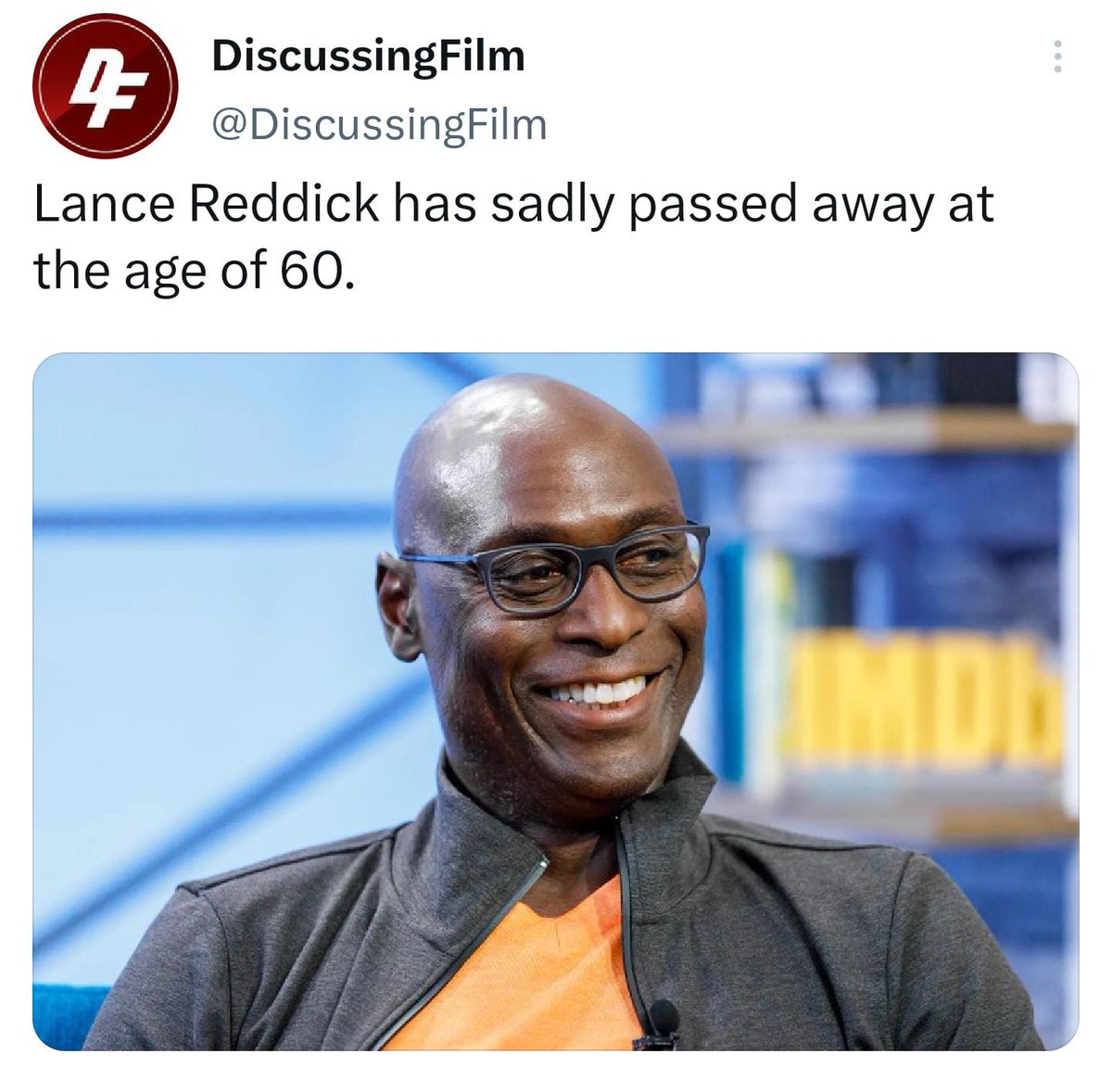 Gutted. Lance was an awesome actor.