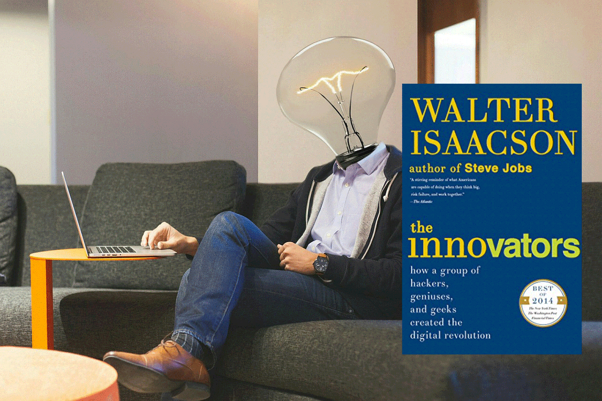 Book recommendation
If you're looking for a fascinating read about the history of the digital revolution, then look no further than "The Innovators" by Walter Isaacson. 

I found this book very good, almost as good as JOBS.  Can't wait for WI's book on Elon Musk.
<a href="/WalterIsaacson/">Walter Isaacson</a>