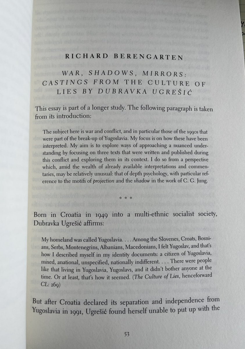 ezuversity's tweet photo. We’re saddened to learn Dubravka Ugrešić has died. Our current issue, a symposium on literature and war, features a long essay on her work by Richard Berengarten. https://t.co/5pDh7LT9Vh https://t.co/XHRZDj0Kcd