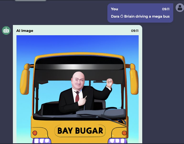 deanpullen's tweet image. I’ve been playing with chatgpt image creation. Sorry @daraobriain