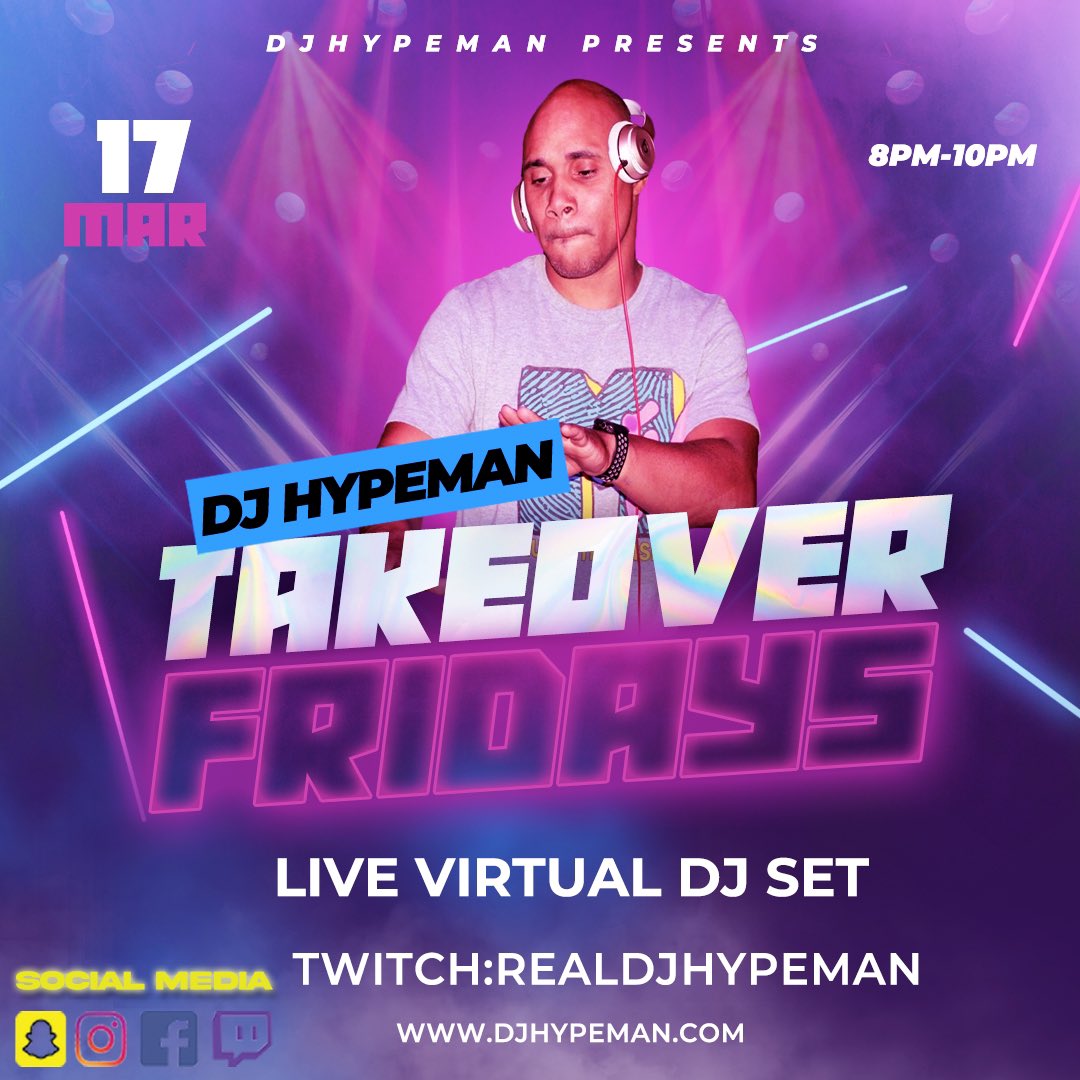 RealDJHypeman's tweet photo. #TakeoverFridays Is here…. Catch Me DJing Live On 
#Twitch https://t.co/0cXEu6xJey 

#WorldsShortestDJ  

#RealDJHypeman #Music #Hiphop #RNB 
#Wiggins #Chole #MarchMadness #MarchMadness2023 #Ireland #Izzo #Guinness #FreakyFriday https://t.co/OOBqHrvDWh