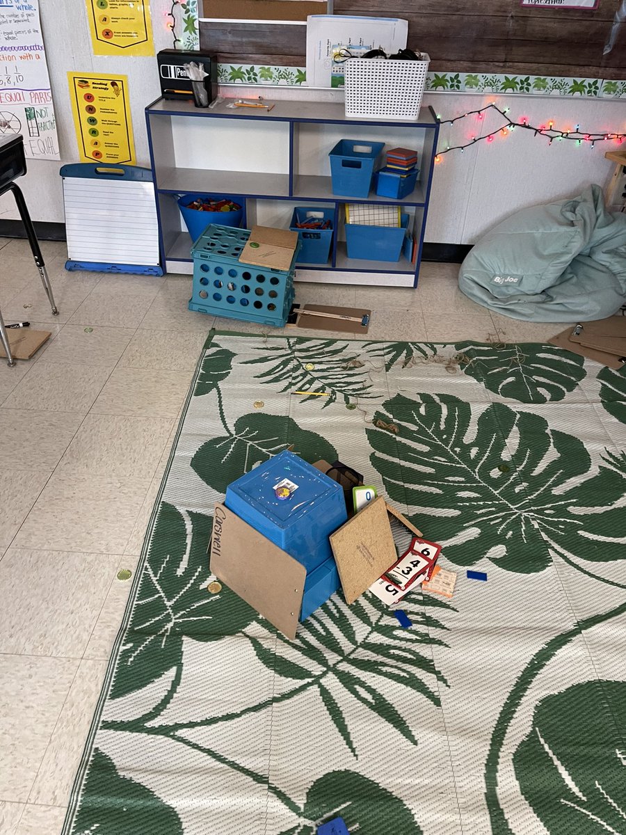 tpcarswell's tweet photo. Sneaky leprechaun evaded all our traps today! And made quite the mess doing it! 🍀🍀☘️☘️ https://t.co/2OpsEkXJU9