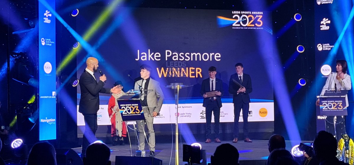 We are on to the awards!

Deputy Principal <a href="/Razgrant1/">Ryan Grant</a> presented the Young Sportsman of the Year award. Congratulations to winner Jake Passmore.

Well done to <a href="/CharlieBroome04/">Charlie Broome</a> and Nathan Hampshire who were highly commended! #LSA23

<a href="/leedscitycoll/">Leeds City College</a>