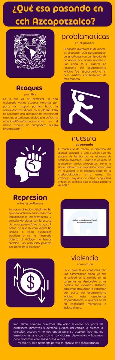 cadethange's tweet photo. #UNAM #CCH #CCHAZCAPO #CCHAZCAPOVIOLAAUTONOMIA
#CCHAZCAPOENCUBREAGRESORES
#JURIDICONOMECUIDA
#NUESTRAAUTONOMIANOSETOCA https://t.co/630NKKQsSB