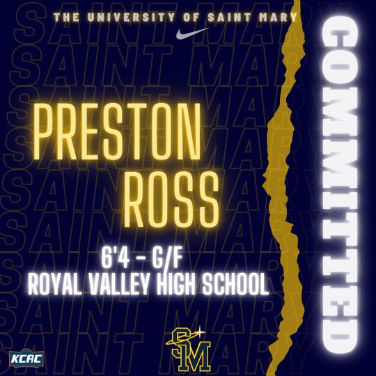 Excited to announce my commitment to the University of Saint Mary!! Can’t wait to get on campus and continue the dream! 🏀💙 <a href="/USM_basketball/">USM Hoops</a> <a href="/Carmichael_USM/">Jamison Carmichael</a> <a href="/CoachBrownUSM/">Troy Brown</a>