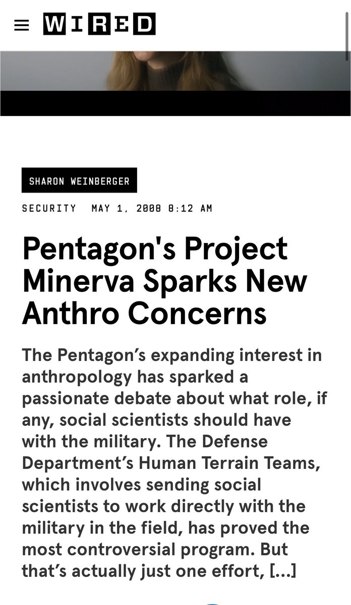 Ask yourself why a government-funded social media censorship org — specifically censoring Covid dissidents — would draw its funding from the DOD’s Minerva Initiative.

Minerva Initiative is DOD’s program to fund the science of psychological operations.