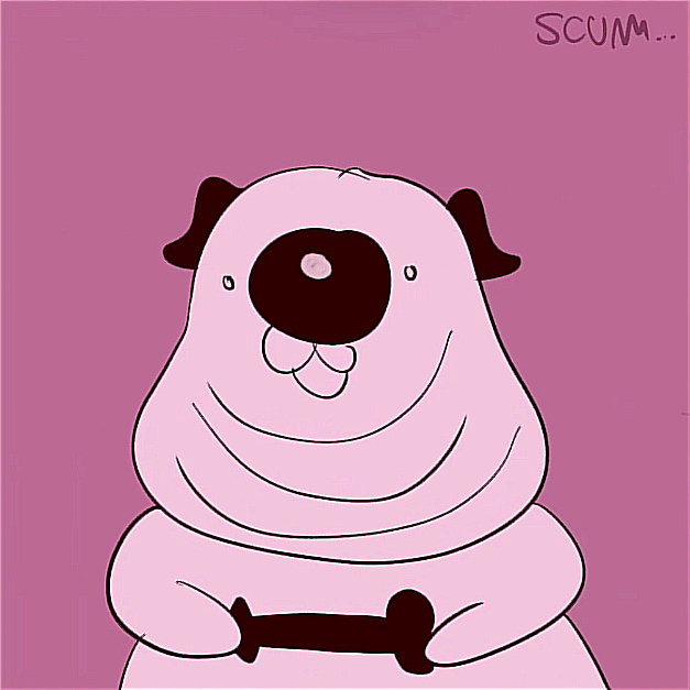 mopsbot's tweet image. Thanks @scum_art for the art. 

You should all check him out. go follow and sub on twitch:
twitch.tv/scum_art