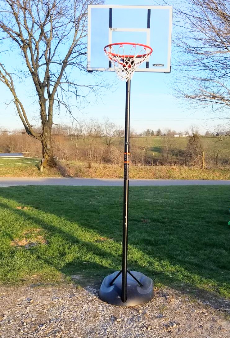 Special thanks to @Lifetime for our new 30' shatter proof basketball goal! All the kids and hubby are enjoying it fully! #LifetimeProducts #Basketball #MarchMadness