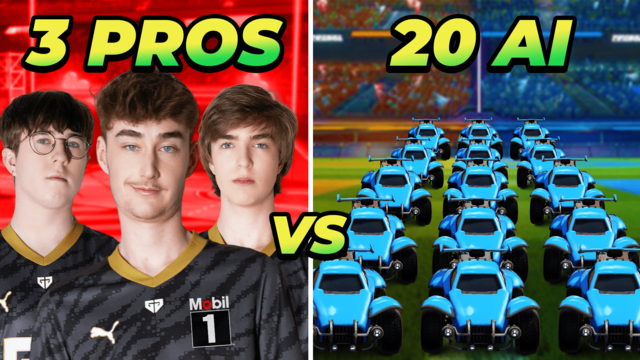 GenG's tweet photo. What happens when 3 #RLCS pros take on 20 AI Bots?

➡ https://t.co/0wpHrlY837

#GenGxMobil1 @mobil1racing https://t.co/oG9zGqIC6n