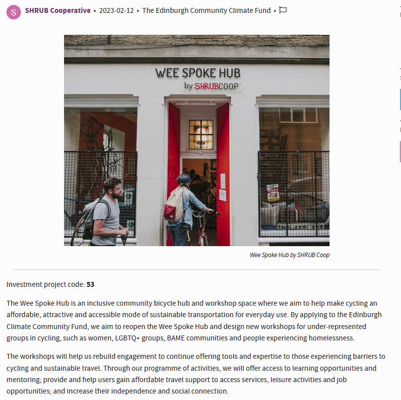 SpokesLothian's tweet photo. Great to see lots ofπ²voted to get funding in @Edinburgh_CC #CommunityClimateFund
-->https://t.co/y8PGXkPnEt
includes
π@cargobikemovmnt #FoodSharing project
π@EnergyPorty #cargobike library & AT hub
π@weespokehub community #bikeworkshop
@DrCarolineBrown @DaveJFrench @edfoc https://t.co/aQylmnKNOa