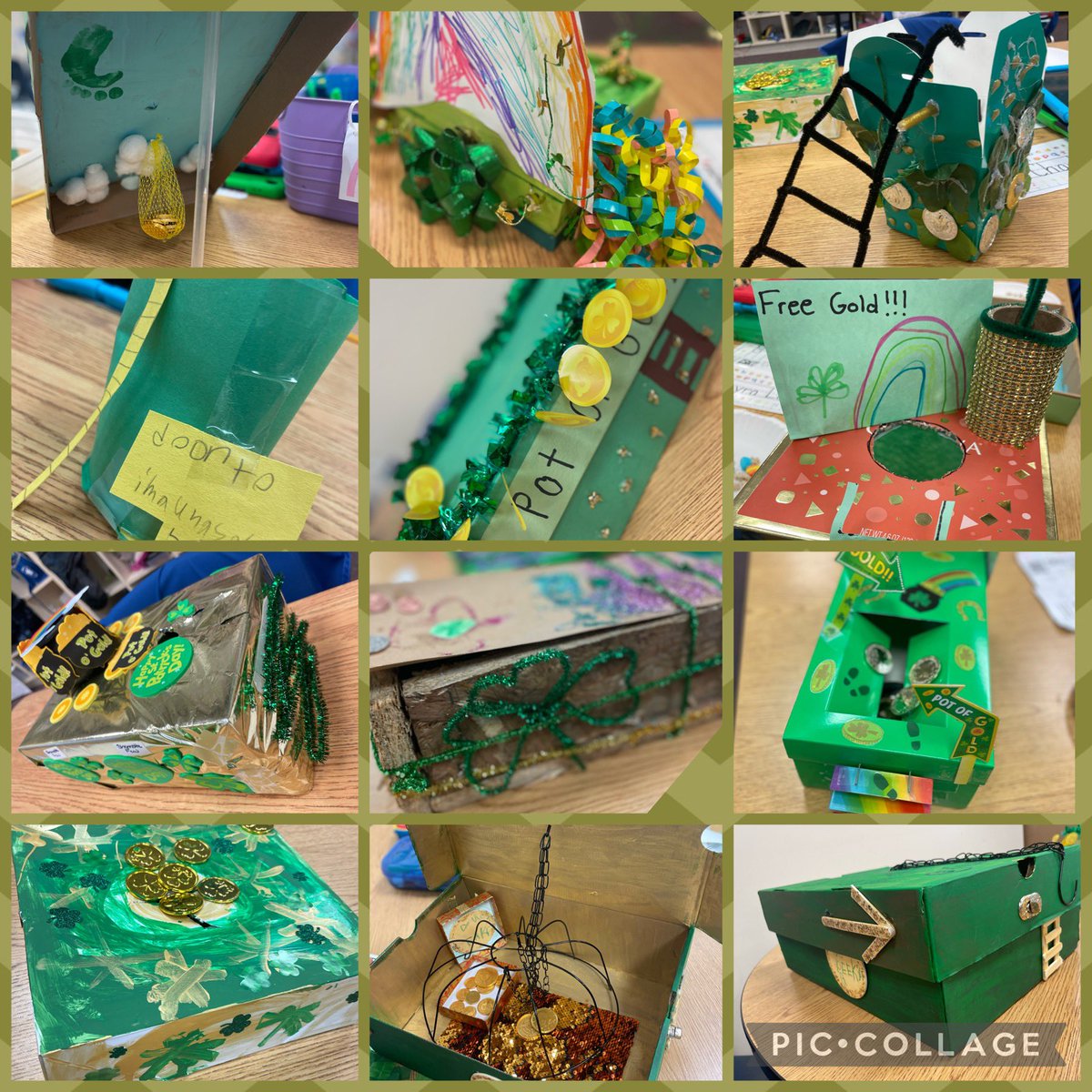MrsAdam1010's tweet photo. Happy St. Patrick’s Day 2023! (Not shown: a lucky charms cereal graphing activity & a shamrock collage art with a writing component about why they’re lucky. #Kleadstheway #geoWHere https://t.co/ZxauuePwWn
