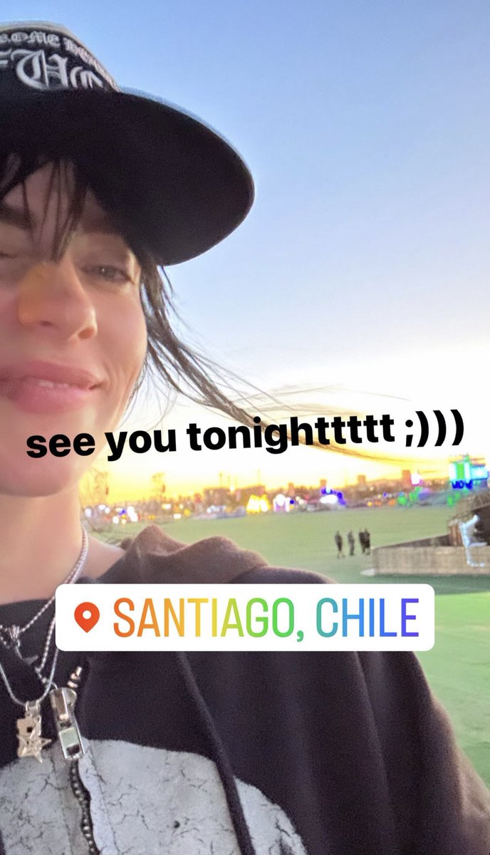 Billie Eilish Tours on Twitter "Billie via her Instagram story! 🤍"