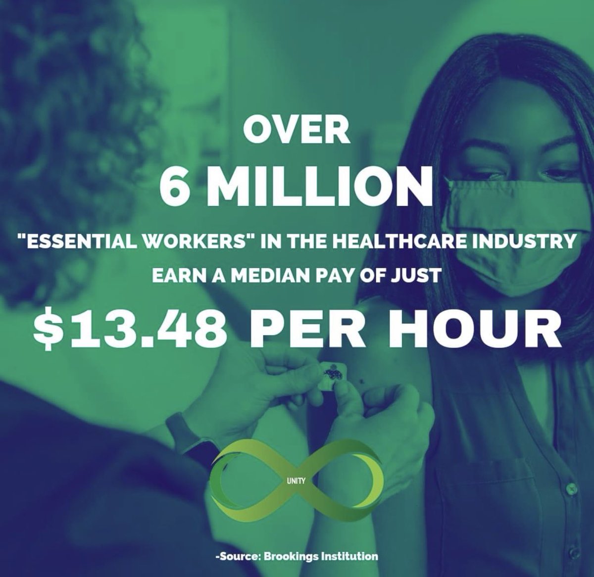 UnityBandsOrg's tweet image. A lot of the "Essential Workers" are extremely undervalued. How do we bridge the gap? #essentialworkers #healthcareindustry #healthcare