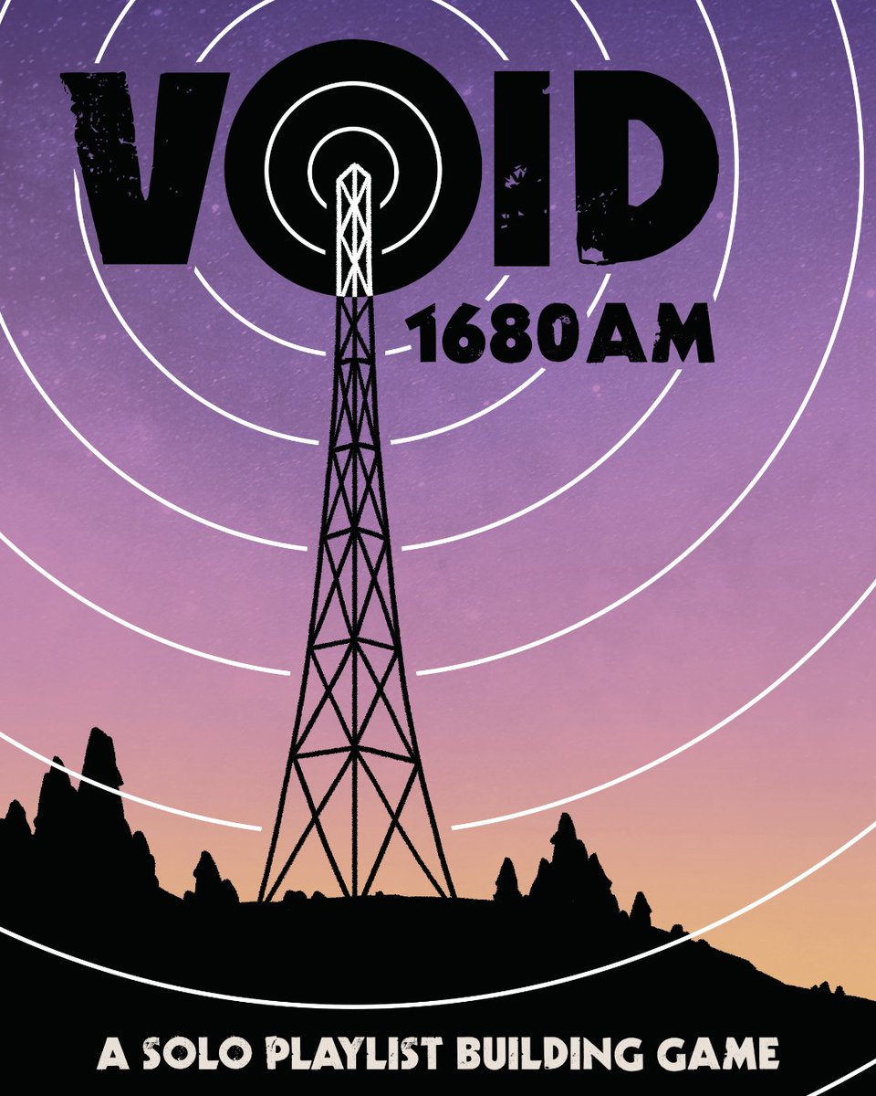 @johnbattle117 Just last week released my new solo game, VOID 1680 AM. People seem to like it! It's a playlist builder and has rules for single-session and ongoing play 

bannerless.games/voidam