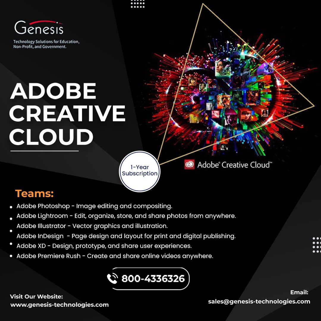 Request a quote for Adobe for your organization at genesis-technologies.com/request-a-pric…

#adobe #501c3 #creativecloud #nonprofit #technology #gentech