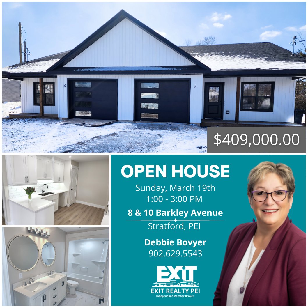 EXITRealtyPEI's tweet photo. We have some great OPEN HOUSES happening this Weekend! 😍🏠 Stop by for a tour and a chat! 👏
Find these great listings and more at https://t.co/konB2eprzC

#peirealestate #princeedwardisland #PEI https://t.co/VOHDVyJXyV