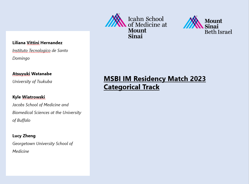 We are beyond thrilled to announce the results of our 2023 residency match! Congratulations to the incoming class of the future MSBI physicians! Today we celebrate YOU and YOUR incredible accomplishments! #Match2023 #IM_msbi2023 instagram.com/msbi_im/