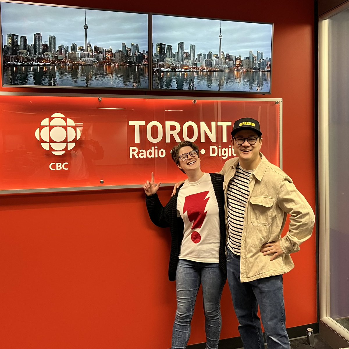 They met at Comicon 10 years ago, the only two people dressed as the 'c-tier' mutant Multiple Man. The rest is Eisner Award-winning history. 
Jason Loo and Allison O'Toole shared their story of friendship and creating comics with us cbc.ca/.../15972910-t…...