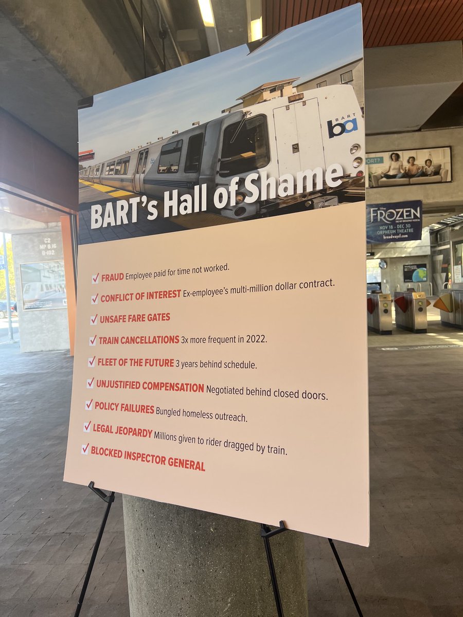 AlicesTake's tweet photo. @KCBSRadio reports on @SFBART #InspectorGeneral on why she’s leaving the agency- during a press conference at #Orinda #BARTstation https://t.co/J0q4FqcRsM