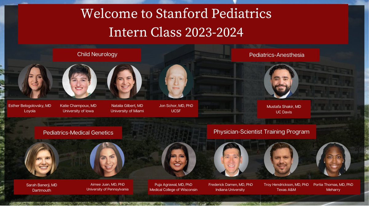 We are so pleased to announce our incoming intern class of 2023-2024! Such a fantastic group of new pediatricians, we can't wait to work with you all!
#matchday2023 #matchday