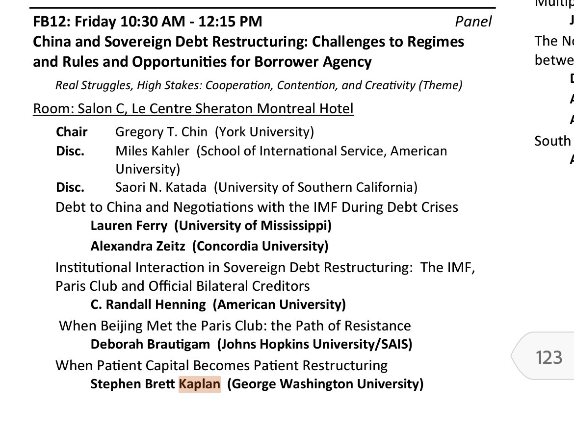 AFelixBeltran1's tweet photo. @twittwoods I’m at ISA right now and this panel on financing was packed with great papers! https://t.co/pBAzmjuzXz