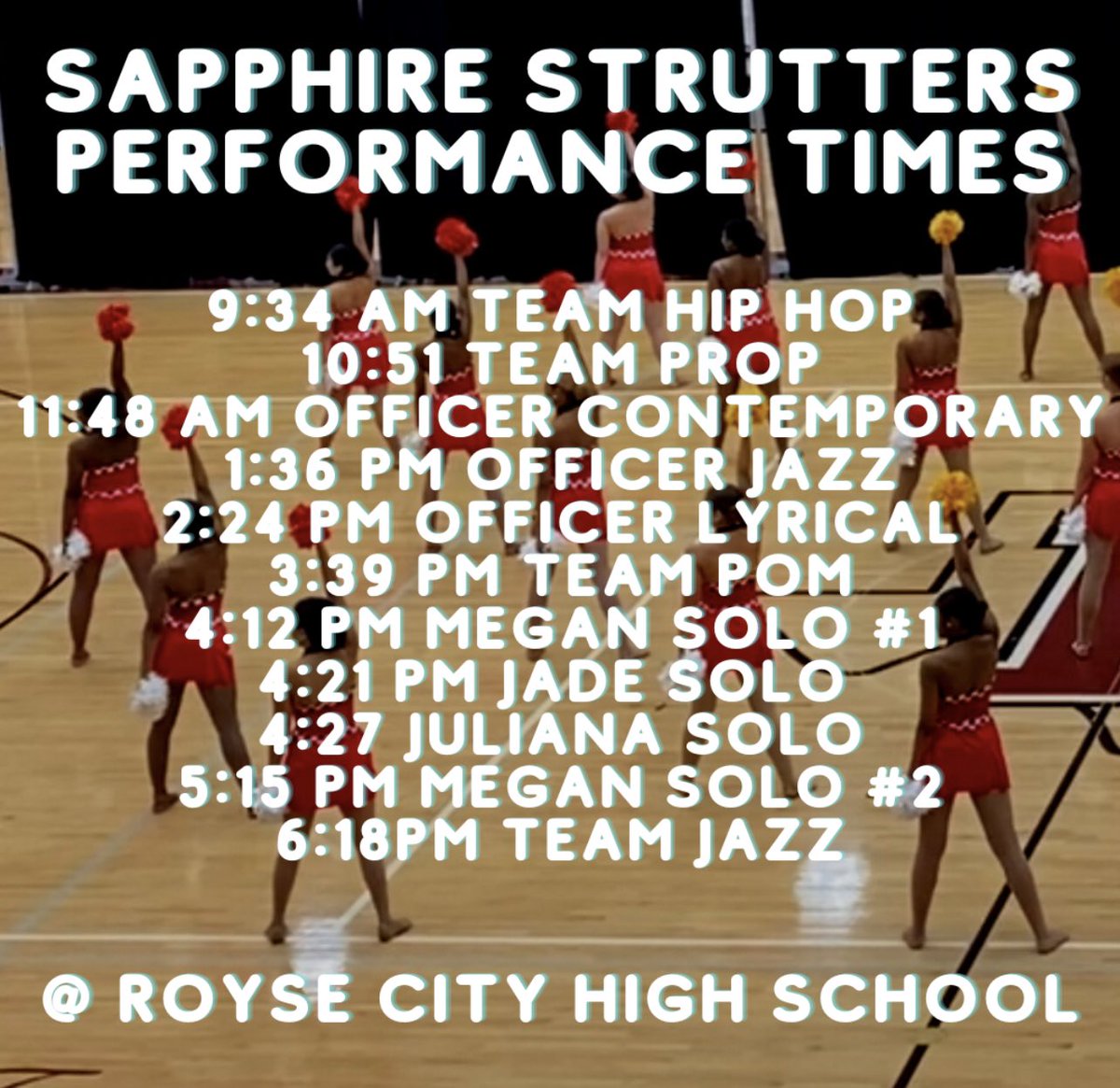 Sapphire Strutters and Royals tweet media