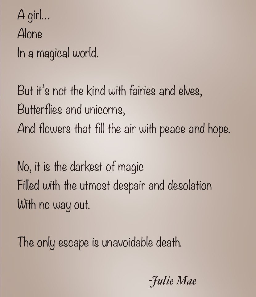 mentalcage24's tweet photo. The wrong kind of magic 🥀🌪️☄️ #magic #magical #fairies #butterfly #flowers #dark #despair #depression #anxiety #trauma #ptsd #bpd #poetry #writer #quotes #writerscommunity #poetrycommunity #poetsoftwitter #writersoftwitter https://t.co/U1XQor5Gdp
