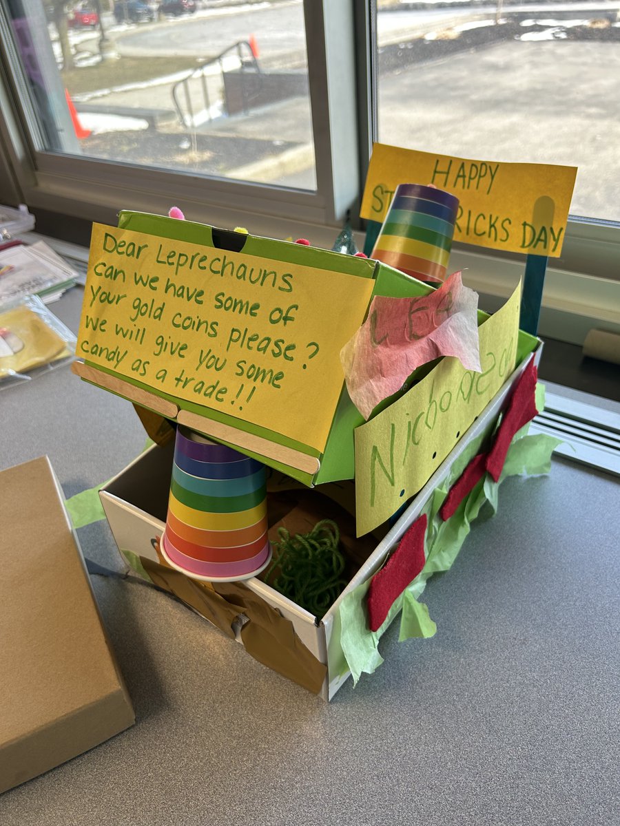 We were unable to catch any leprechauns this year. Maybe we'll have better luck next year! ☘️😁