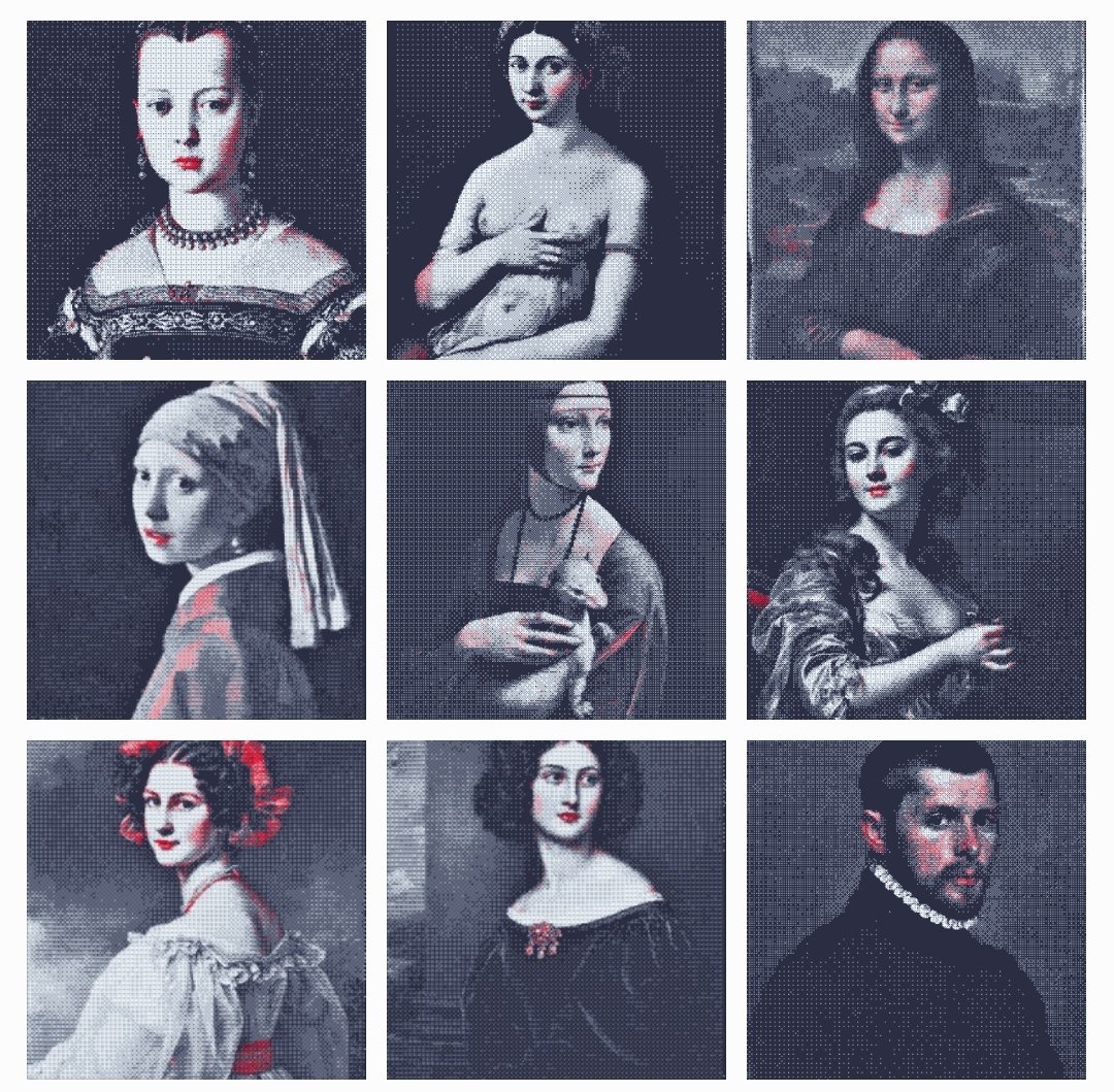 chithart's tweet photo. #Outerground debut on @versumofficial https://t.co/ci7WJoTqye
8bit Old Masters - a collectible series of 25, bit processed, iconic paintings from the annals of history 👌 limited edition x10 of each #xtz #tezos #nft #8bit #versum #oldmaster #paintings #outerground #digitalart https://t.co/l2ZFGtn19t