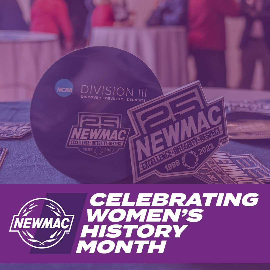 NEWMACsports's tweet photo. As we continue to celebrate #WomensHistoryMonth Did you know that the NEWMAC originally started as an all women's conference back in 1984 as the NEW6?

Thank you to all our amazing women in the NEWMAC and to all those who helped pave the way! #GoNEWMAC #NEWMAC25 https://t.co/GAHnn1H0Xx