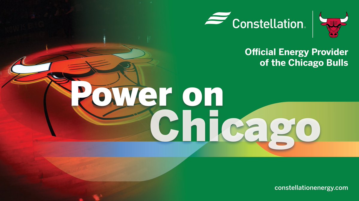 The river isn’t the only thing green in Chicago, tonight we #GoGreen with the @chicagobulls! Fans at the game will receive a fanny pack and participate in pre-game festivities courtesy of Constellation. #OfficialEnergyProvider