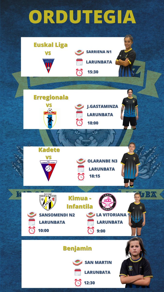 Asteburu honetako partidak. Aupa Hauskaitz!!!