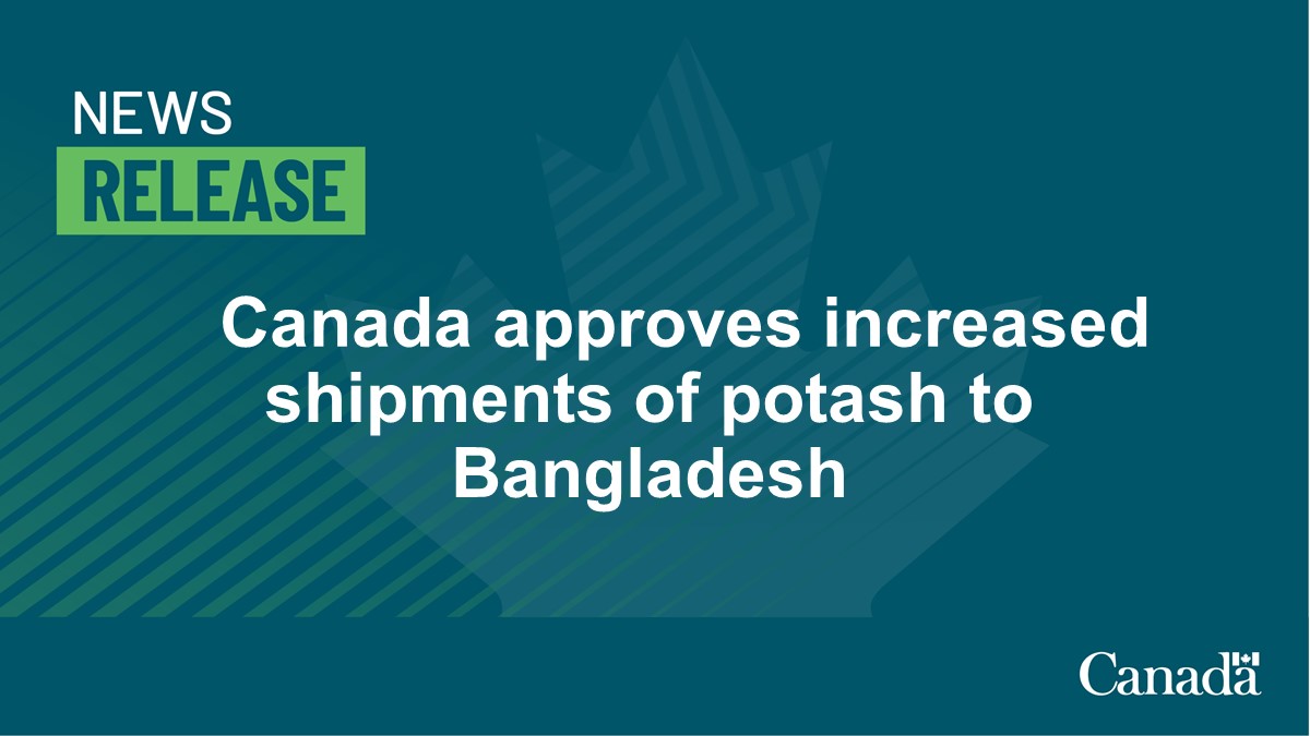 The Agreement would be helpful for Bangladesh’s agricultural sector &amp; strengthen its domestic food production &amp; security and allay uncertainty of supply of #Potash due to Russia-Ukraine war. 

🙏 #Canada. 

#Stop 🛑 the #War; #Make the  #Peace. 

@BDMOFA @albd1971 @joy_yeasin 