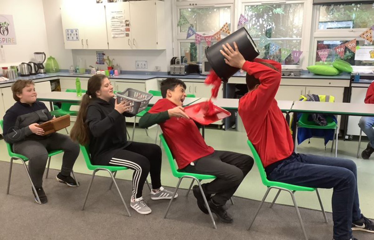 CoppiceAcad's tweet photo. #RedNoseDay We had a full school @taskmaster challenge today and raised  £110 for Comic Relief whilst making priceless memories @ShawEduTrust https://t.co/wNWp1KRIdv