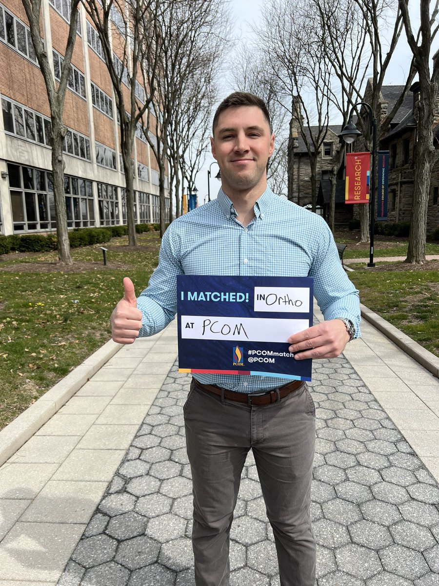 Staying in Philly! Honored to say I matched at PCOM for Orthopedic Surgery. Let the journey begin!!! #orthotwitter #Match2023 #PCOMmatch