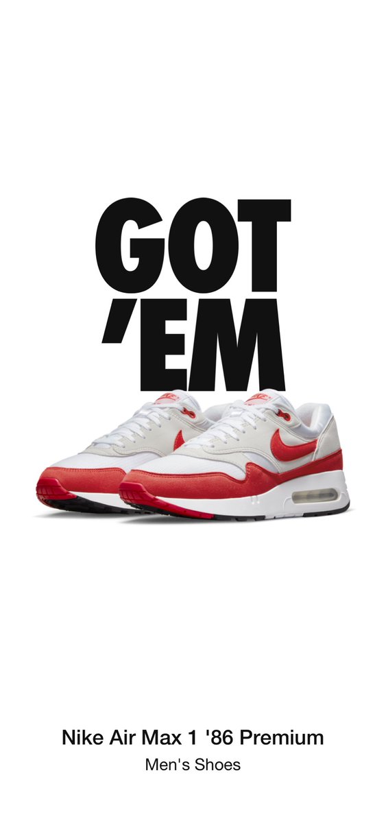 #Airmax1#shockdrop #SNKRSKickCheck #nike snkrs.sng.link/Aoihh/9p4r/r_e…