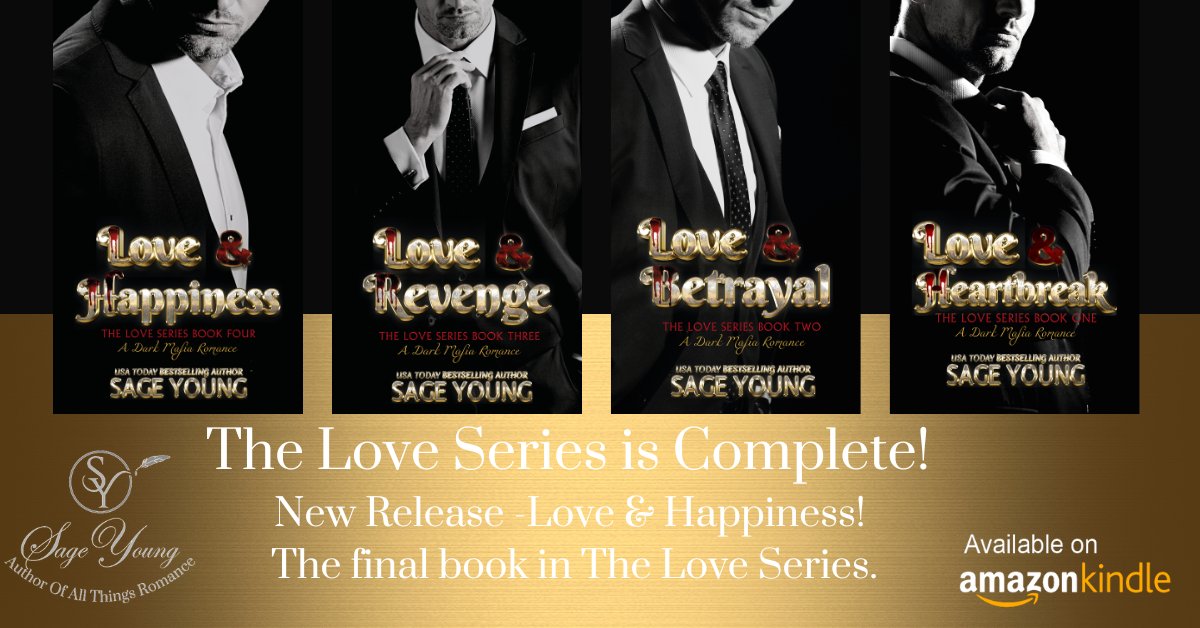 The Love Series is complete! Pick up all four books today! amzn.to/3VuwzqN #MafiaRomance #authorsageyoung #kindleunlimited #completeseries #theloveseriesbysageyoung