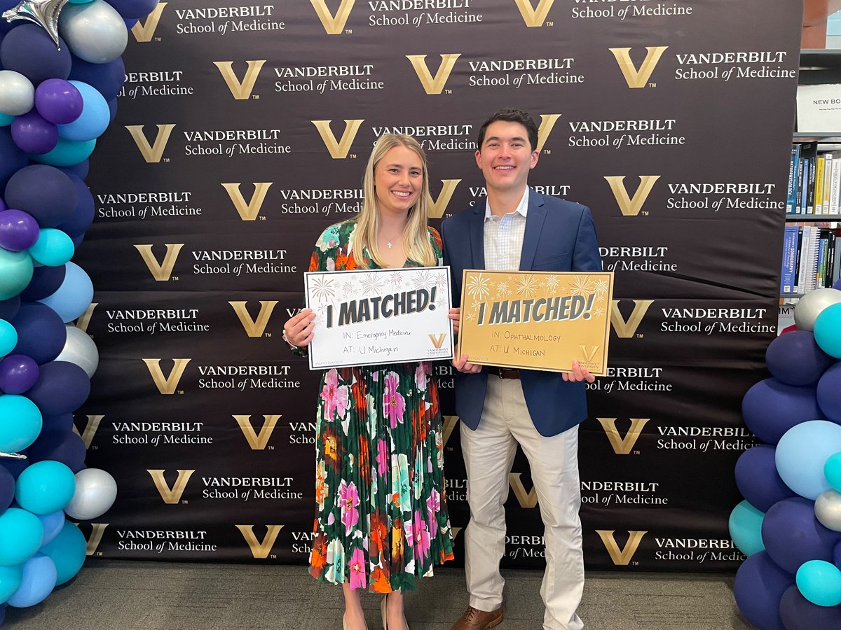 So excited to match at @UMichiganEM with my husband @GeorgeLinMed! #GoBlue