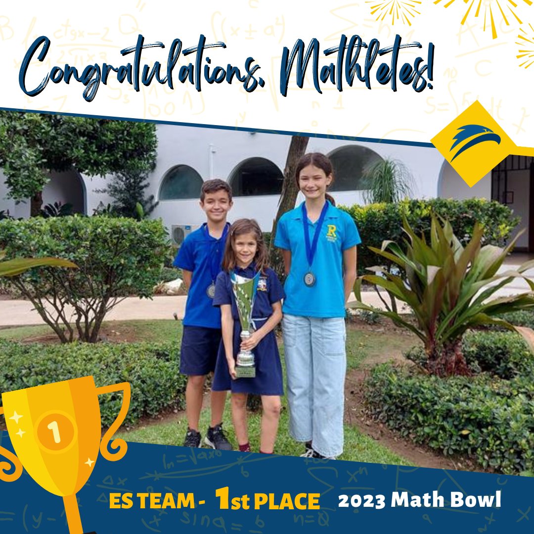 Our Mathletes are on a roll! 
Join us in congratulating our Math Team once again for their amazing performance at today's Math Bowl!  

🏆🥇A special shoutout to our Elementary School Team for securing the first-place cup in their division!

Proud of our Mathletes! 🎉

#GoHawks