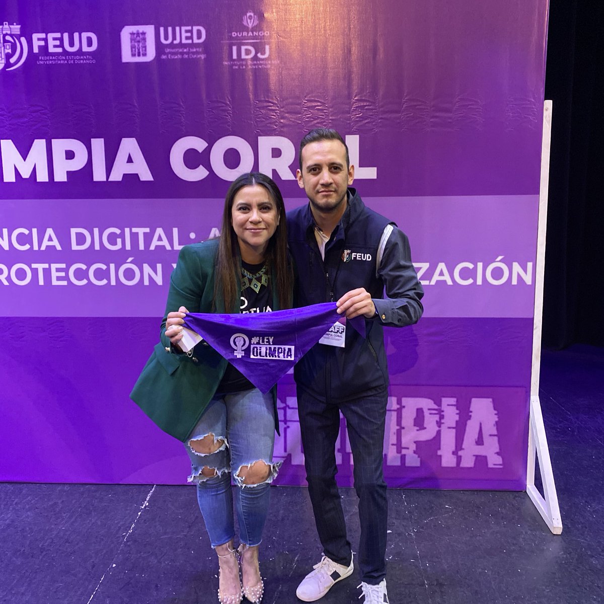 diegovalverdeh's tweet photo. Gran conferencia presenciamos está mañana a cargo de Olimpia Coral Melo activista y feminista impulsora de la ley que lleva su nombre. gracias a nuestro presidente de FEUD por impulsar este tipo de eventos que sin duda son de gran importancia. En abril próximamente tendremos más sorpresas: activistas nacionales LGBT+. 

Por una universidad inclusiva y respetuosa. De todas, todos y todes. #SoyUJED ✌🏻 #UnaHistoriaDeTodxs