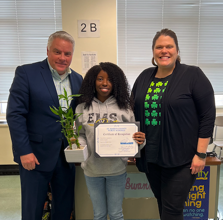 Congratulations to <a href="/ems_smcps/">EMS</a> teacher, Ms. Alisha Swann, recognized as SMCPS Maryland Teacher of the Year!