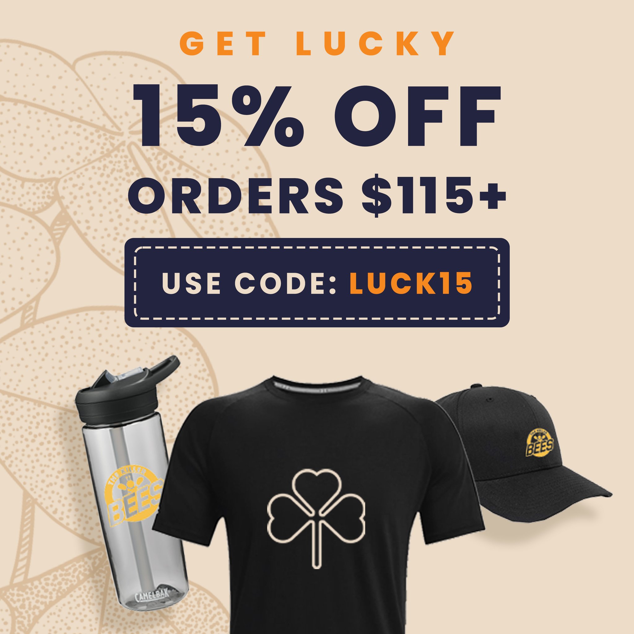 SquadLocker on Twitter "Get Lucky Today ☘️ Save 15 on Orders 115
