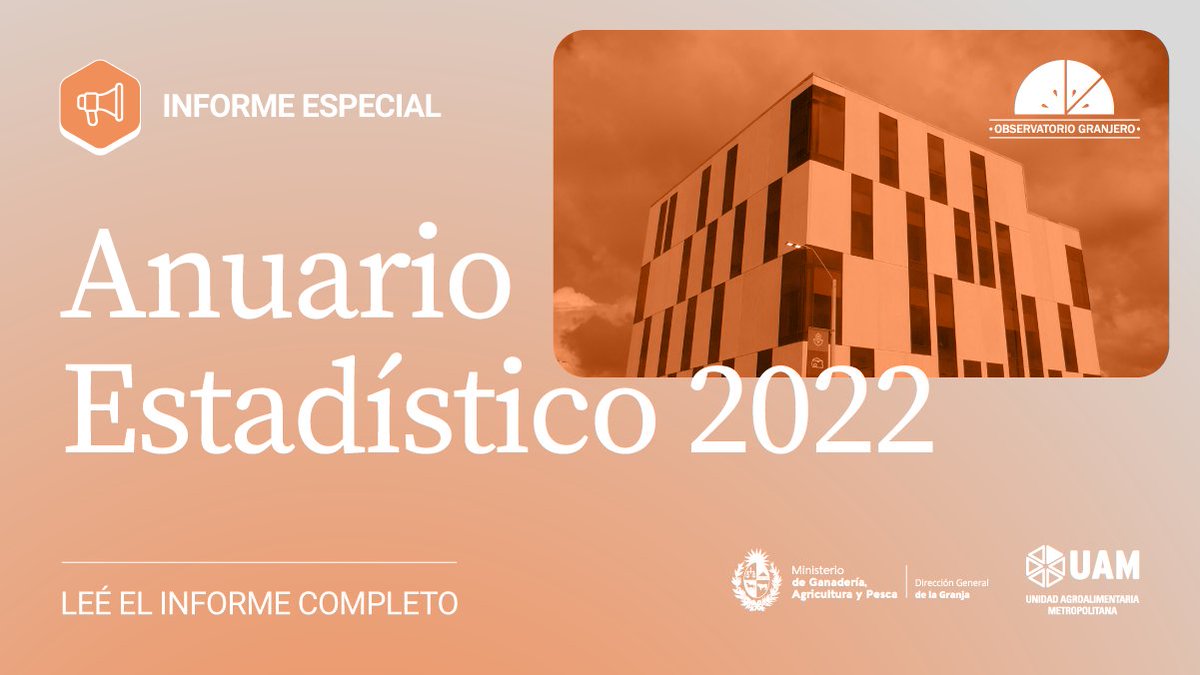 📊 Anuario | Conocé el anuario estadístico del 2022, en este link 👉 bit.ly/3Tms4Os