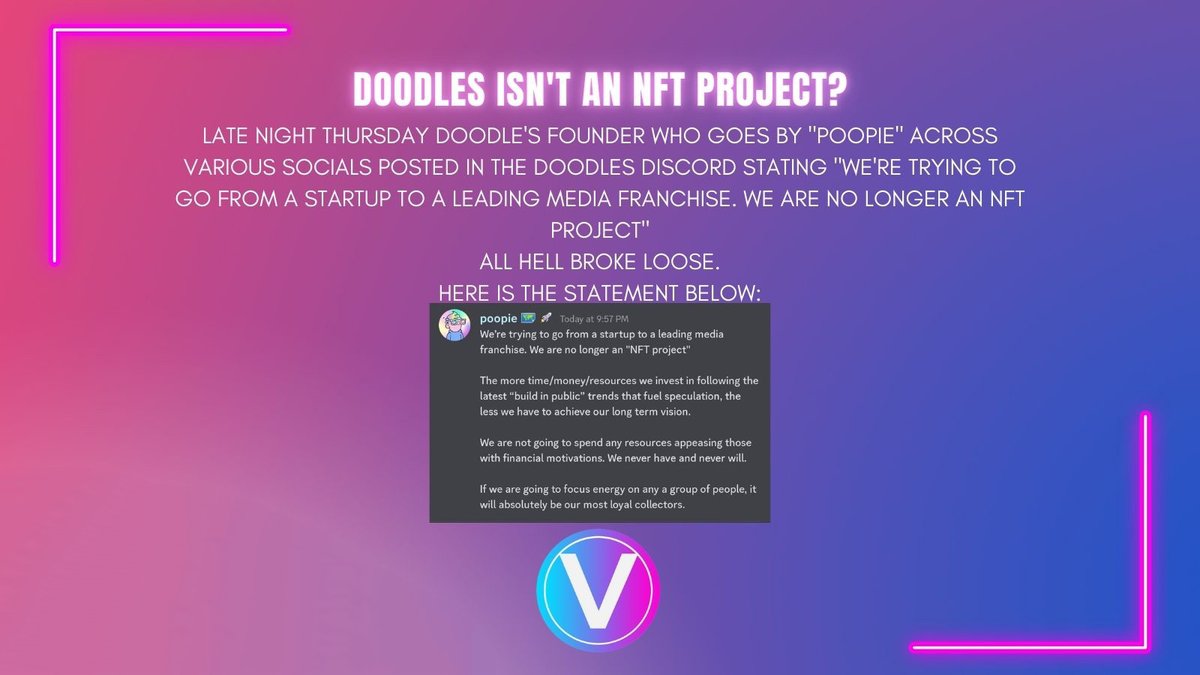 Doodles is no longer an NFT project!