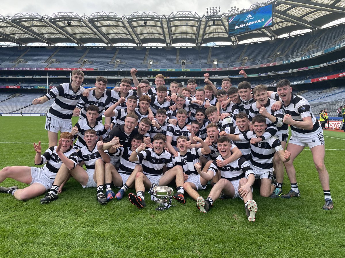 All-Ireland Colleges Hurling Champions for a record 24th time! Massive congratulations to the lads, their mentors, families &amp; clubs. A wonderful achievement - more to follow. ⚫️⚪️ #proudofourpupils