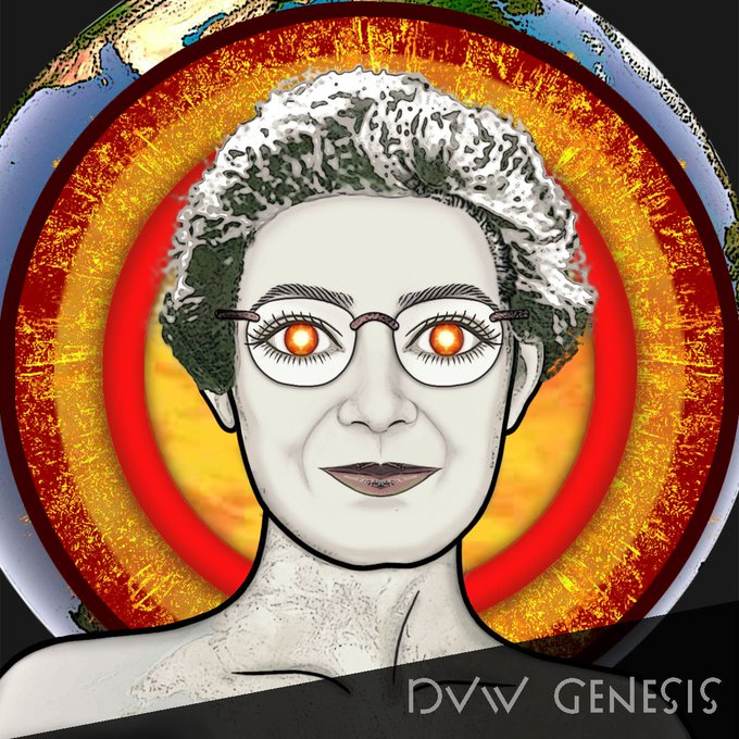 Inge Lehmann art by Lyna