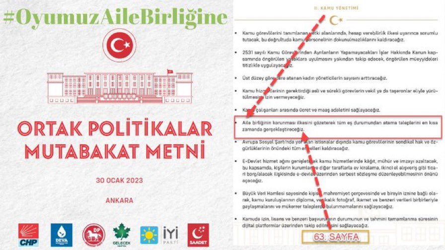 Sevginin, bağın en güçlü halidir aile… Onlarsız bu dünyanın ne derdi çekilir ne de tasası. Kadroya geçecek sözleşmelilerin mağduriyetinin giderilmesi gerekmekte ve Aile Birliği sağlanmalıdır. <a href="/RTErdogan/">Recep Tayyip Erdoğan</a> <a href="/dbdevletbahceli/">Devlet Bahçeli</a> <a href="/sadirdurmaz/">Sadir Durmaz 🇹🇷</a> <a href="/buyukataman/">İsmet Büyükataman</a> #OyumuzAileBirliğine
