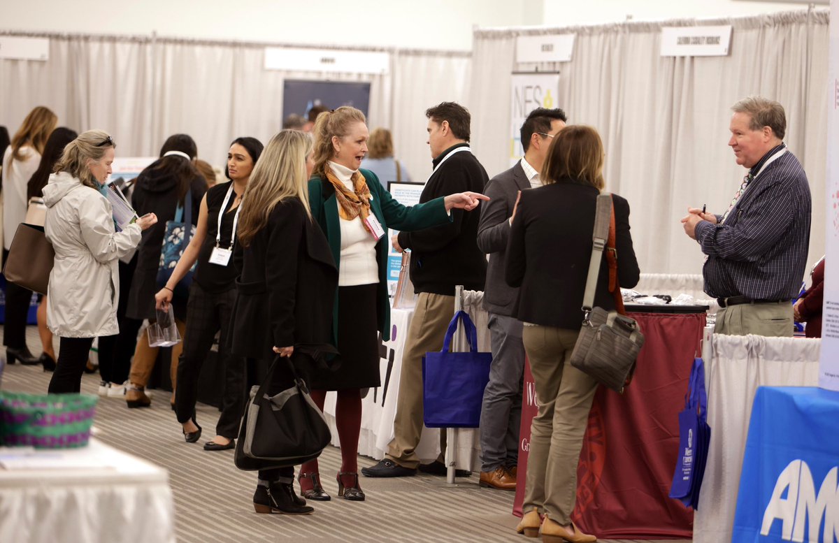 CaliforniaNP's tweet photo. Some great networking and connection making has been happening in our Expo Hall! Make sure to top by this afternoon for coffee and dessert before the afternoon session. #CANP45 https://t.co/SwEzcLaT1l