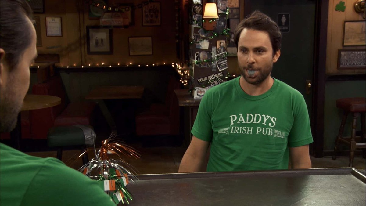 TheSunnyPodcast's tweet photo. It’s our favorite holiday! Pro tip: If you don’t have green to wear, paint your tongue! 

Happy St. Paddy’s Day! 🍀🎧
#thesunnypodcast #stpatricksday #charlieday @GlennHowerton @RMcElhenney @KaitlinOlson @DannyDeVito @meganganz https://t.co/2OEBW44V0r