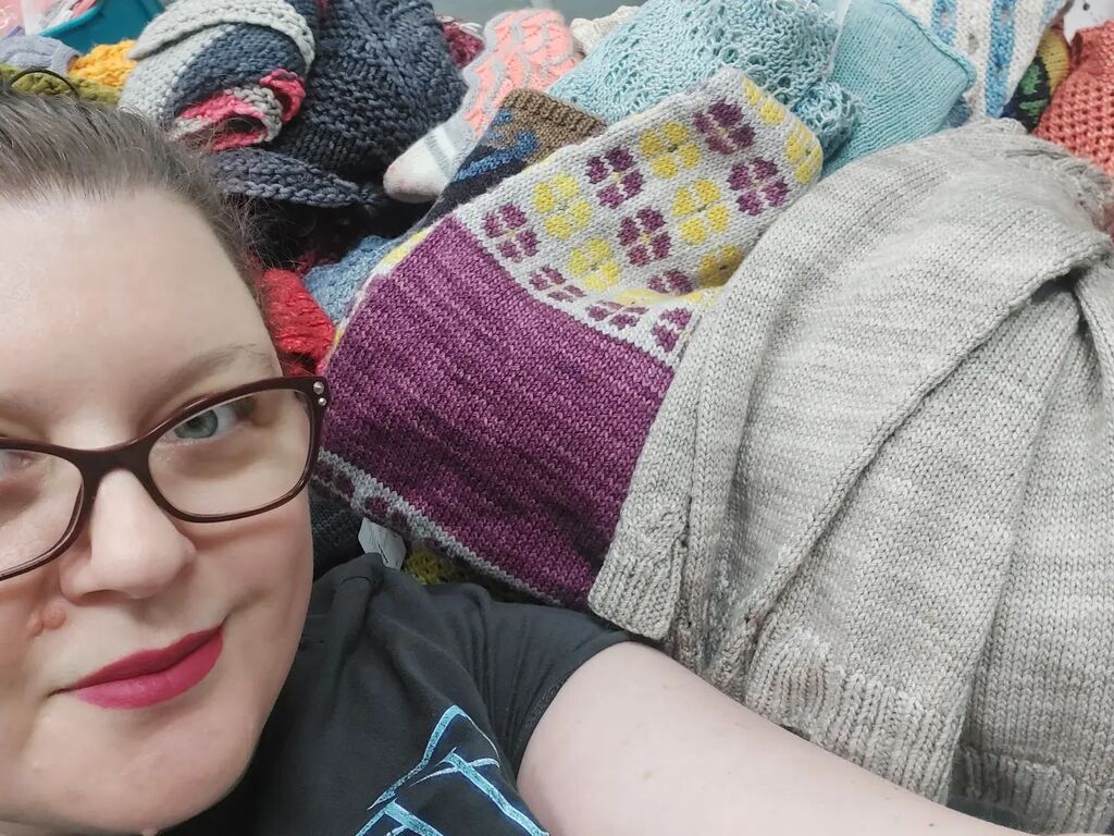 Going through our knits to pick which are coming with us to H&amp;H. How do I pick?! Which would you choose? instagr.am/p/Cp5w9xZvxFZ/